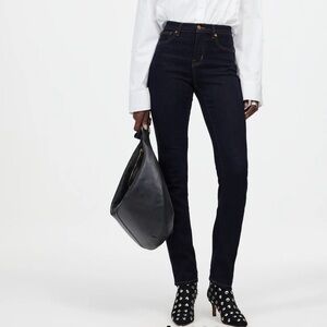 Madewell Mid-Rise Stovepipe Jeans in Rinse Wash Size 28